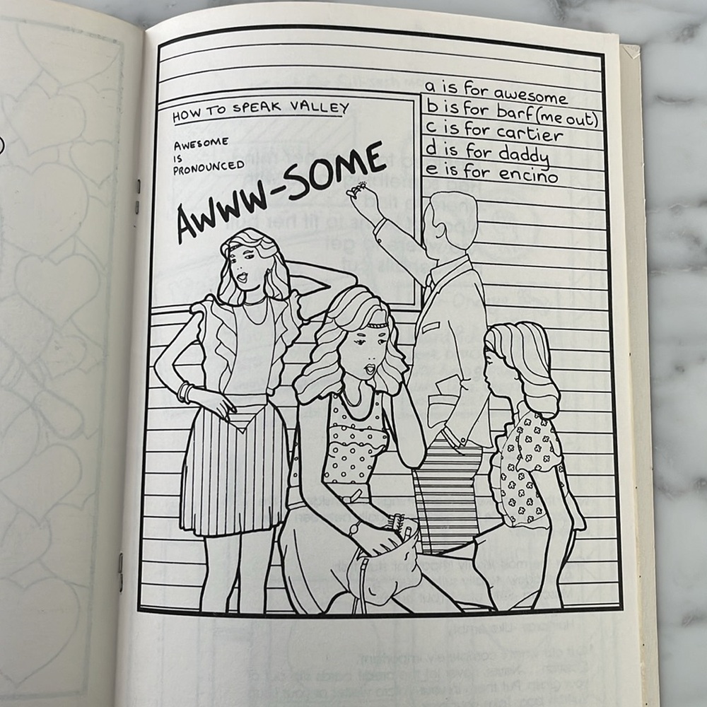 Totally tubular! Official VALLEY GIRL coloring book - Picture 5 of 7